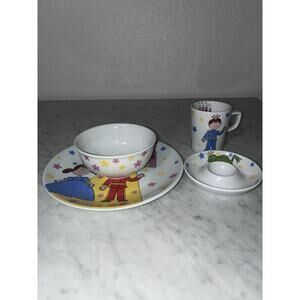 Prince and Princess Set Porland Porcelain PlateCastle Bowl Cup Turkey Egg Cup